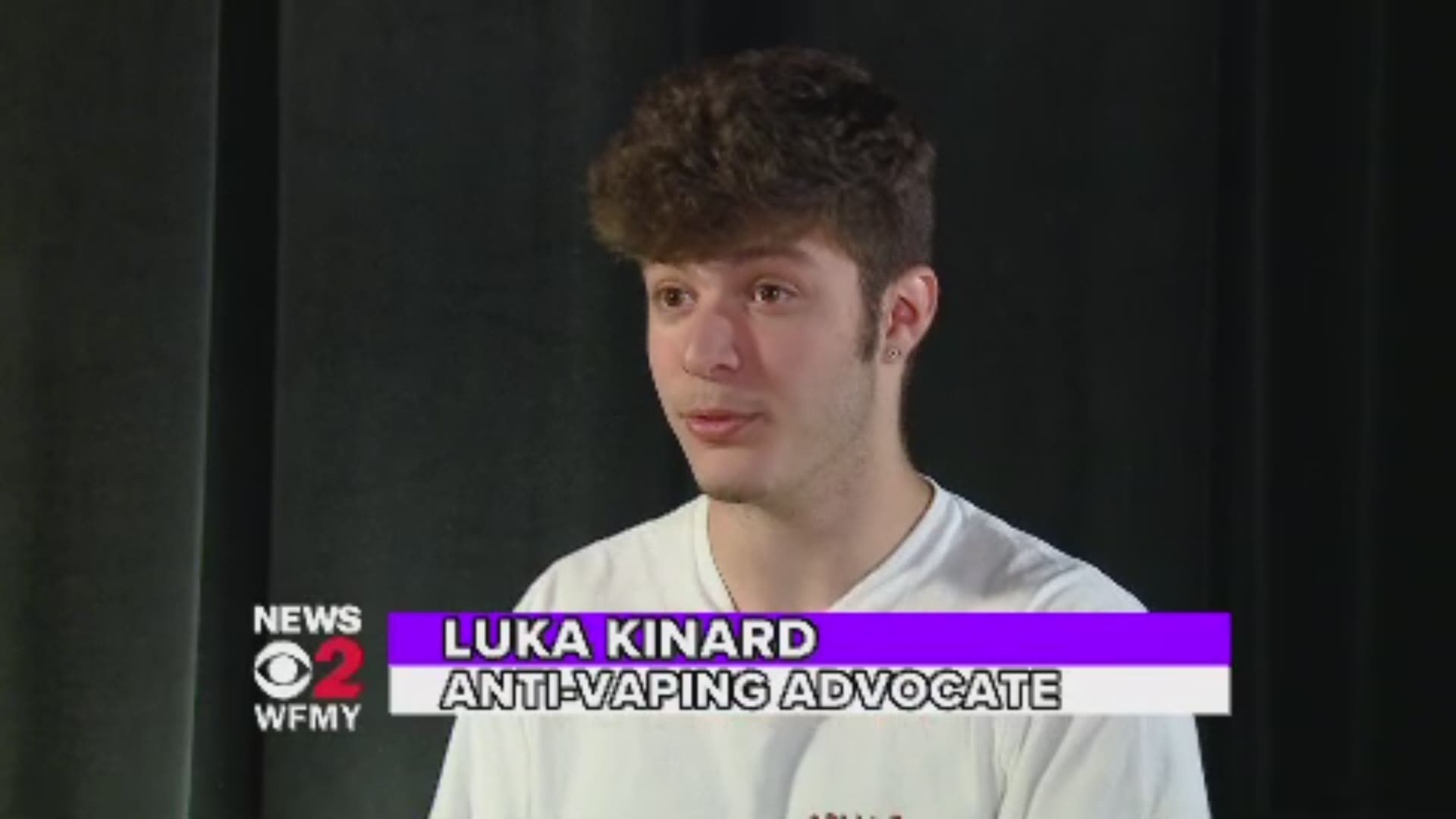 At 15, Luka became addicted to e-cigarettes and spent 40 days in a rehabilitation program to overcome his addiction. He now encourages others to use healthier ways to relieve stress. Vaping changed his life and not in a good way, he says. He says vaping every waking hour changed his life. "It affected my health so much," Kinard said. "I threw away sports, academics family, friends church, everything that was healthy in my life. I was just treating it like it was nothing."