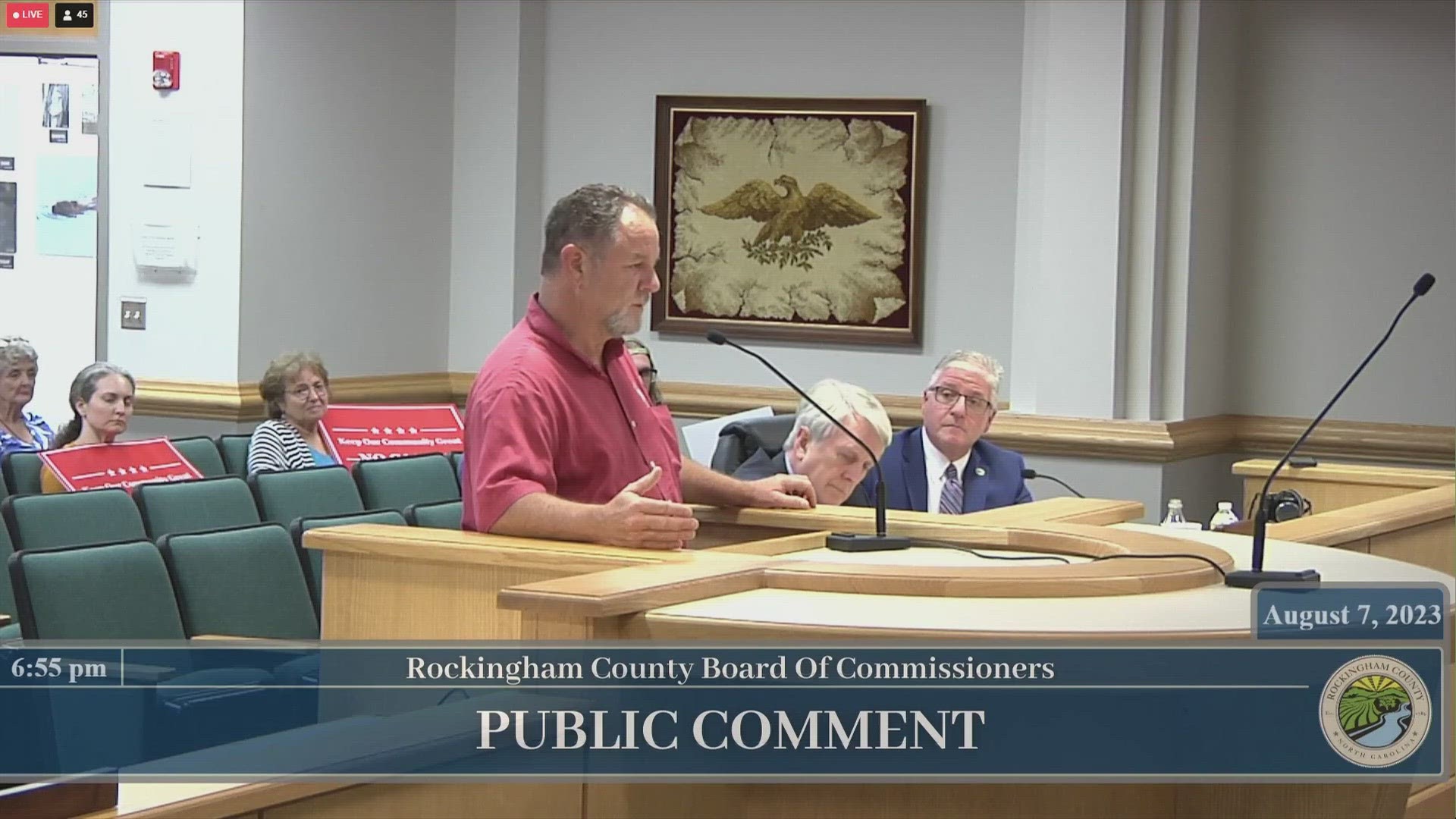 While it wasn't on the agenda, community members spoke out against the casino during the public comment period.