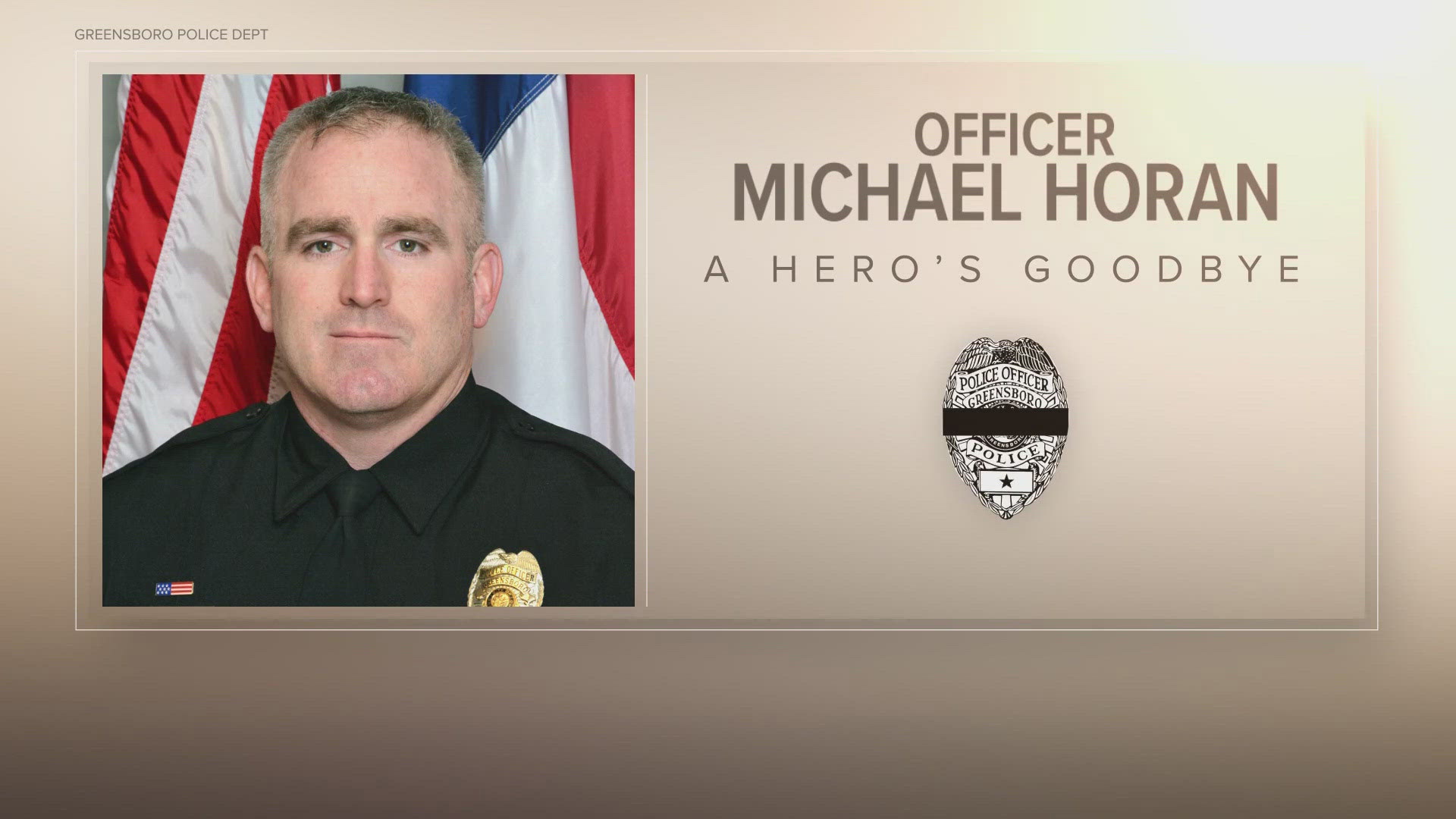 The funeral for fallen Officer Michael T. Horan was held on Thursday, Jan. 9, at Westover Church in Greensboro.