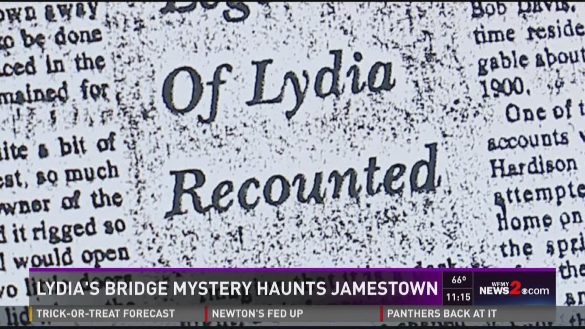 Lydia's Bridge Mystery Haunts Jamestown