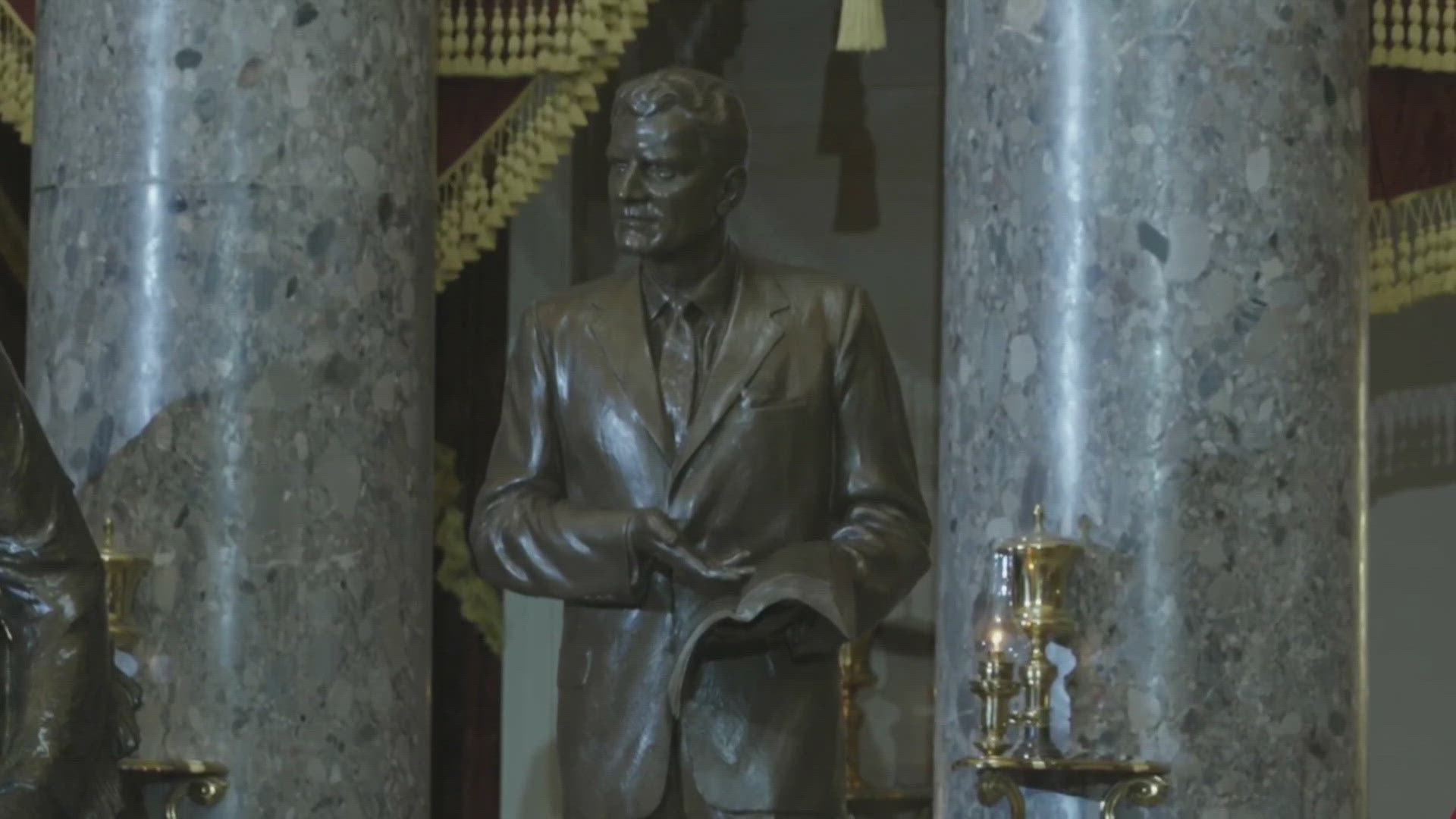 Officials say the statue of the late reverend Billy Graham represents what North Carolina stands for.