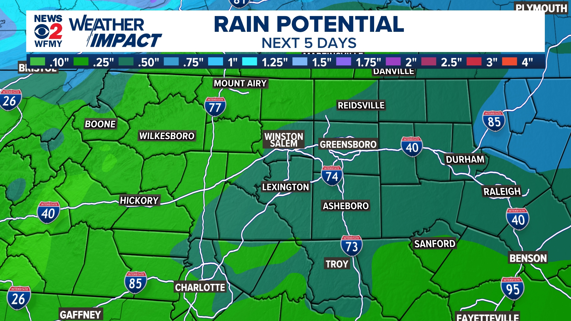 Friday rain and wind are heading to North Carolina | wfmynews2.com