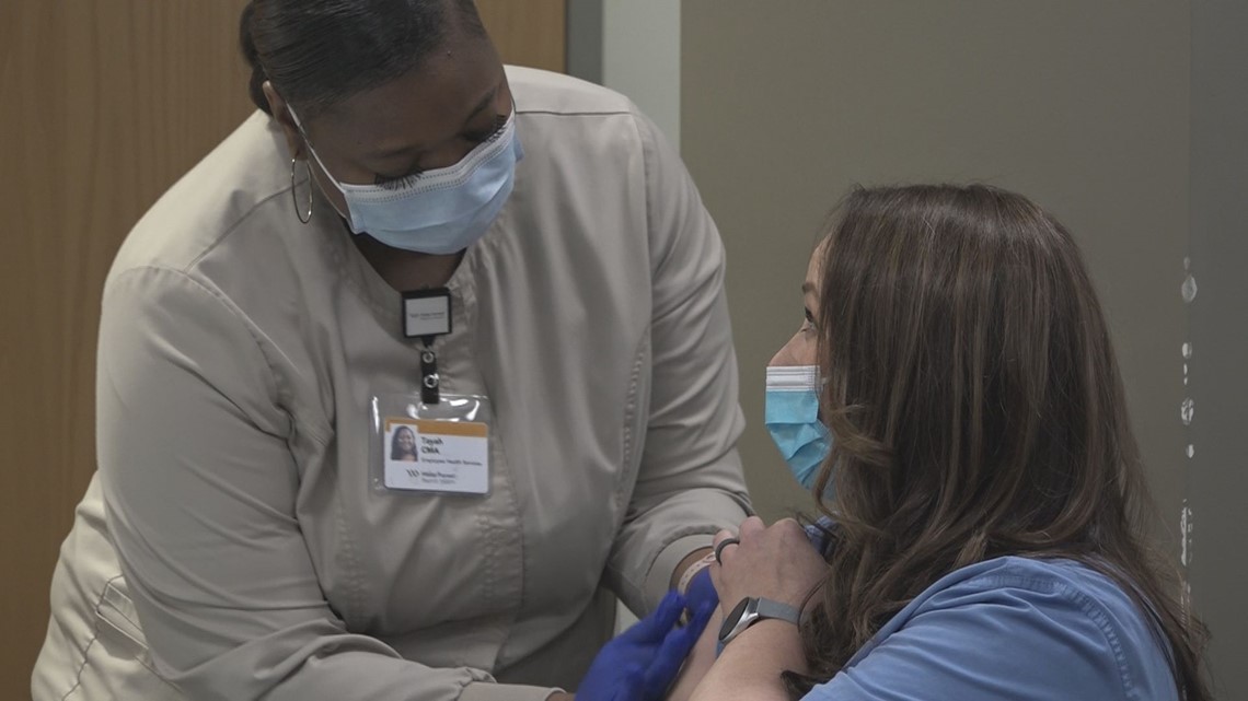 First Triad healthcare workers get coronavirus shot - Vimarsana News