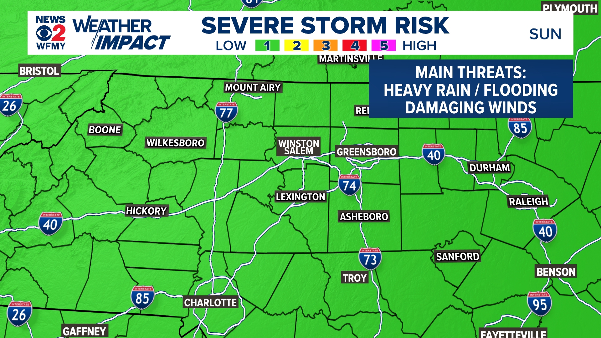 Pop-up storms are possible in the Piedmont through Labor Day ...