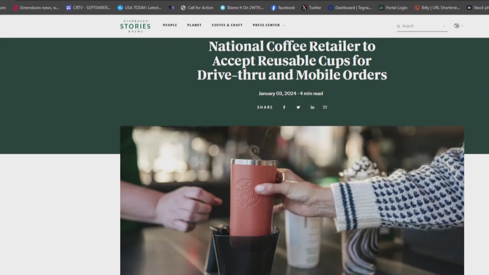 Use your own cup at Starbucks: How it works