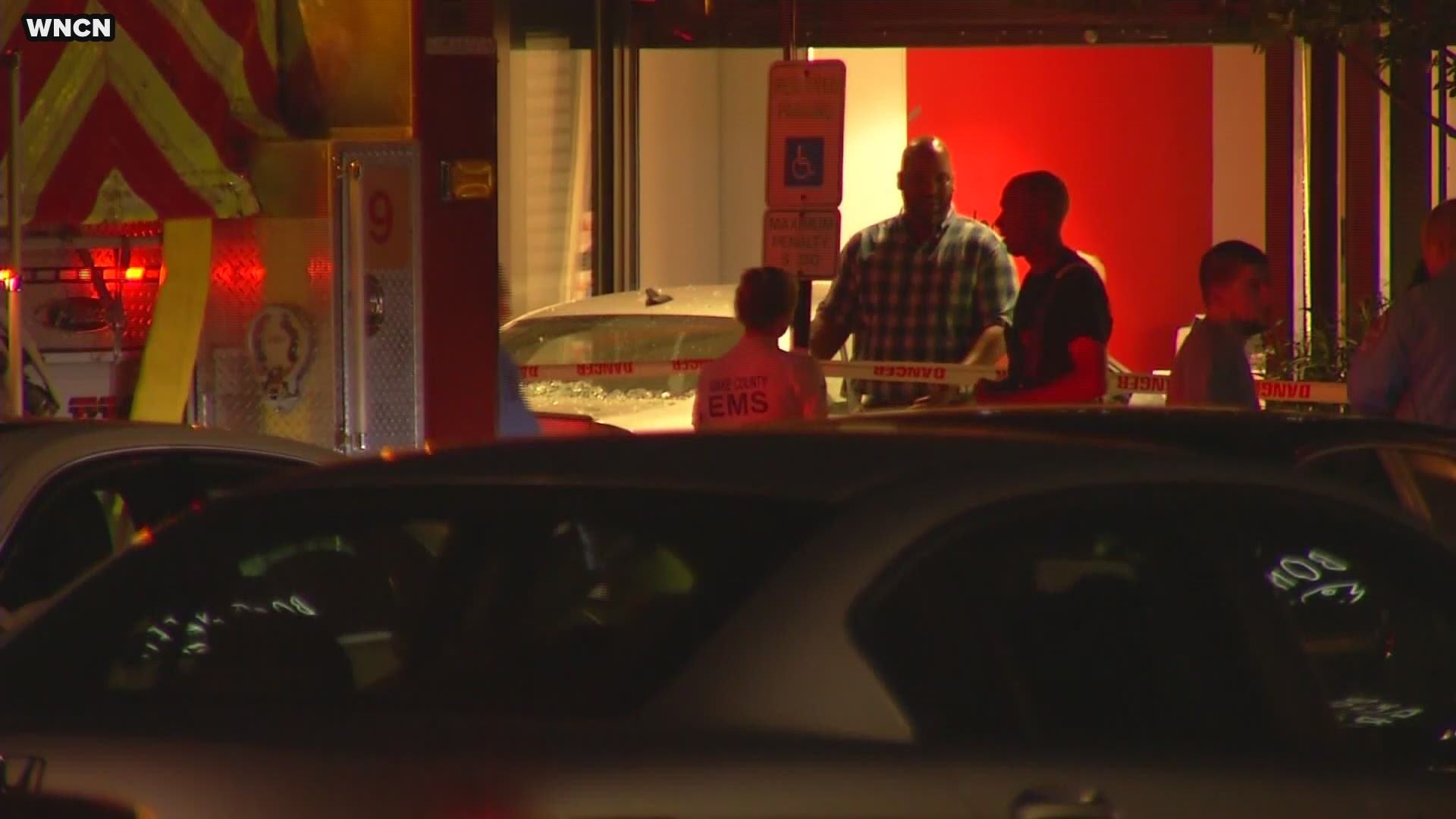 An angry man complaining about his phone crashed into a store in NC