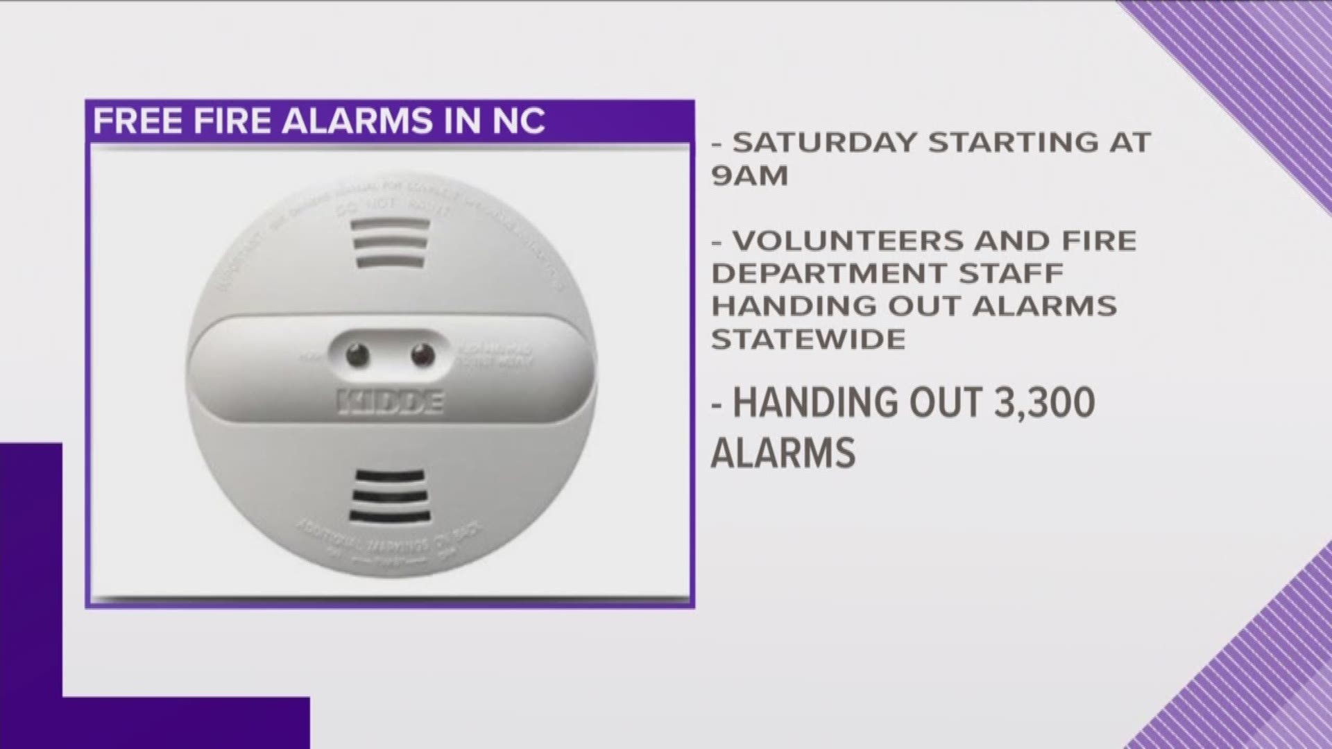 Saturday, June 23rd is a statewide day when fire departments will be canvassing neighborhoods and giving out free smoke alarms.