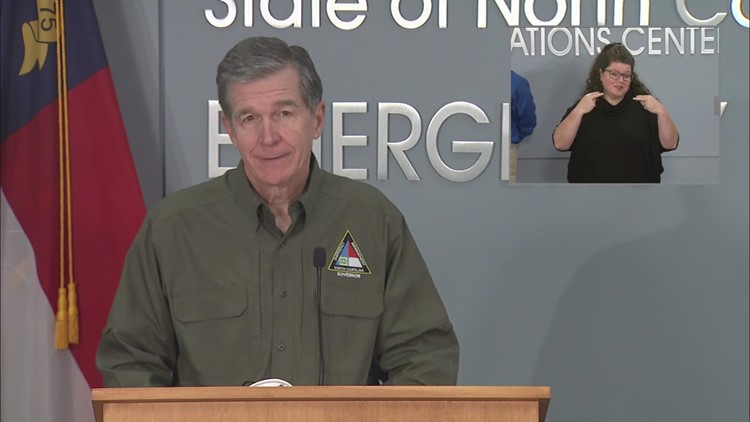 Snow, ice causes dangerous conditions across North Carolina | Gov. Roy Cooper talks weather outlook