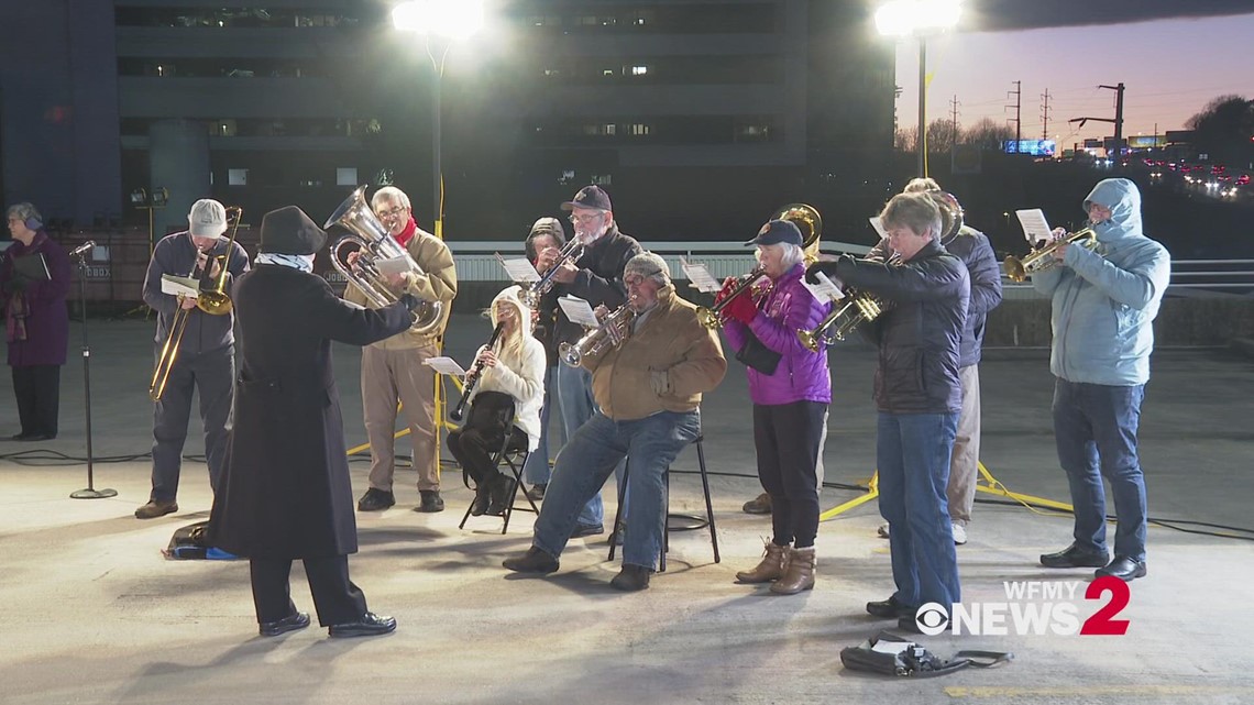 Wake Forest Baptist lights Moravian Star in WinstonSalem