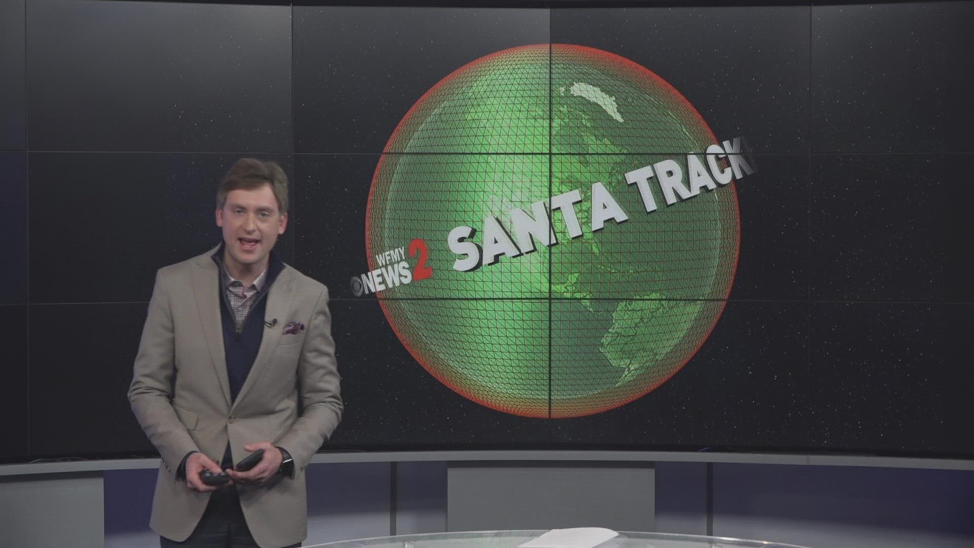 Latest update from Santa and his elves as he delivers presents worldwide