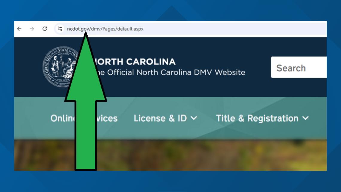 When you Google DMV, you might get DMV.com. What you're looking for is NCDOT.gov