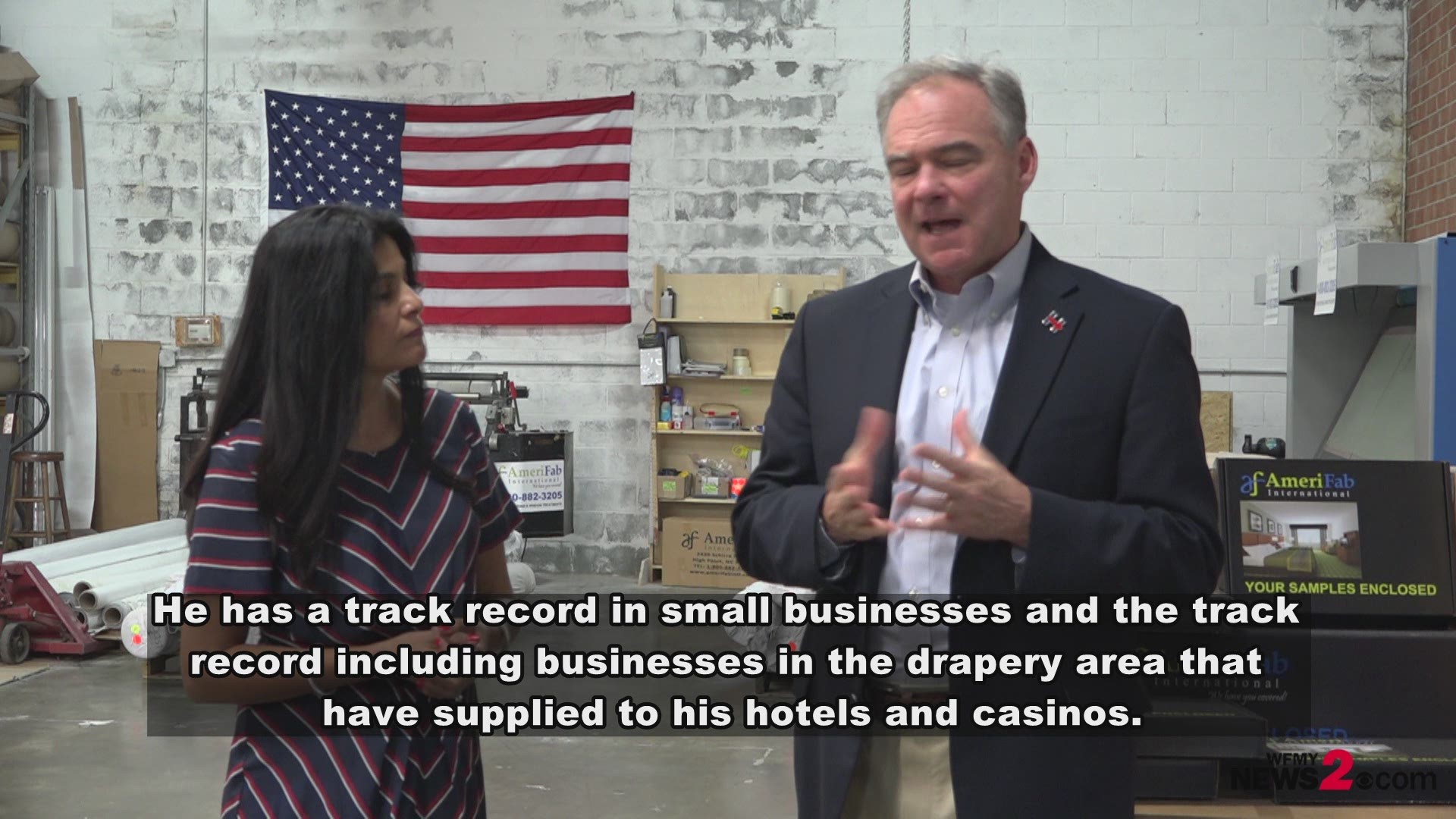 Kaine Talks Small Business At High Point Factory