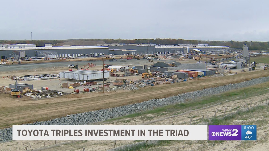 Toyota Triples Investment At Greensboro Randolph Megasite Wfmynews2 Toyota triples investment at greensboro randolph megasite wfmynews2