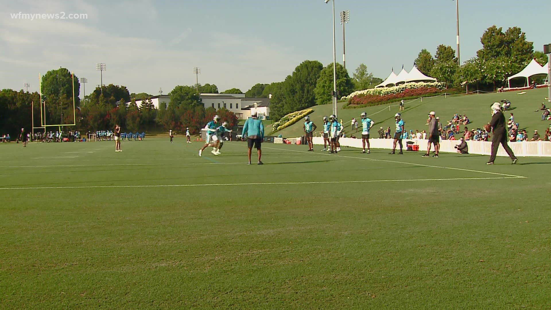 Panthers fan, Donnie Holland, made the trip to South Carolina for the Panthers’ training camp to get a look at this year’s team.