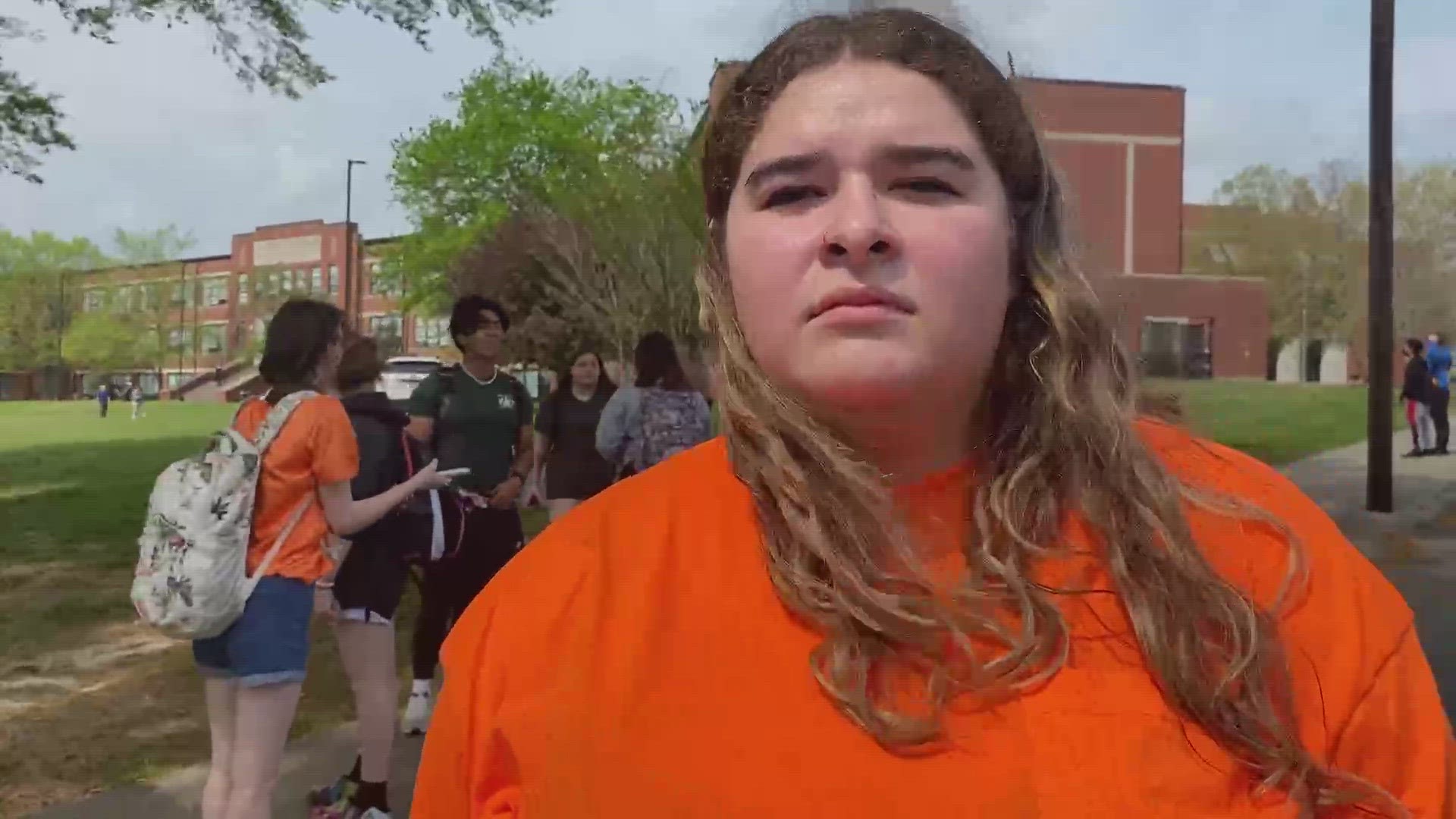 Students are participating in a nationwide walkout to protest against gun violence