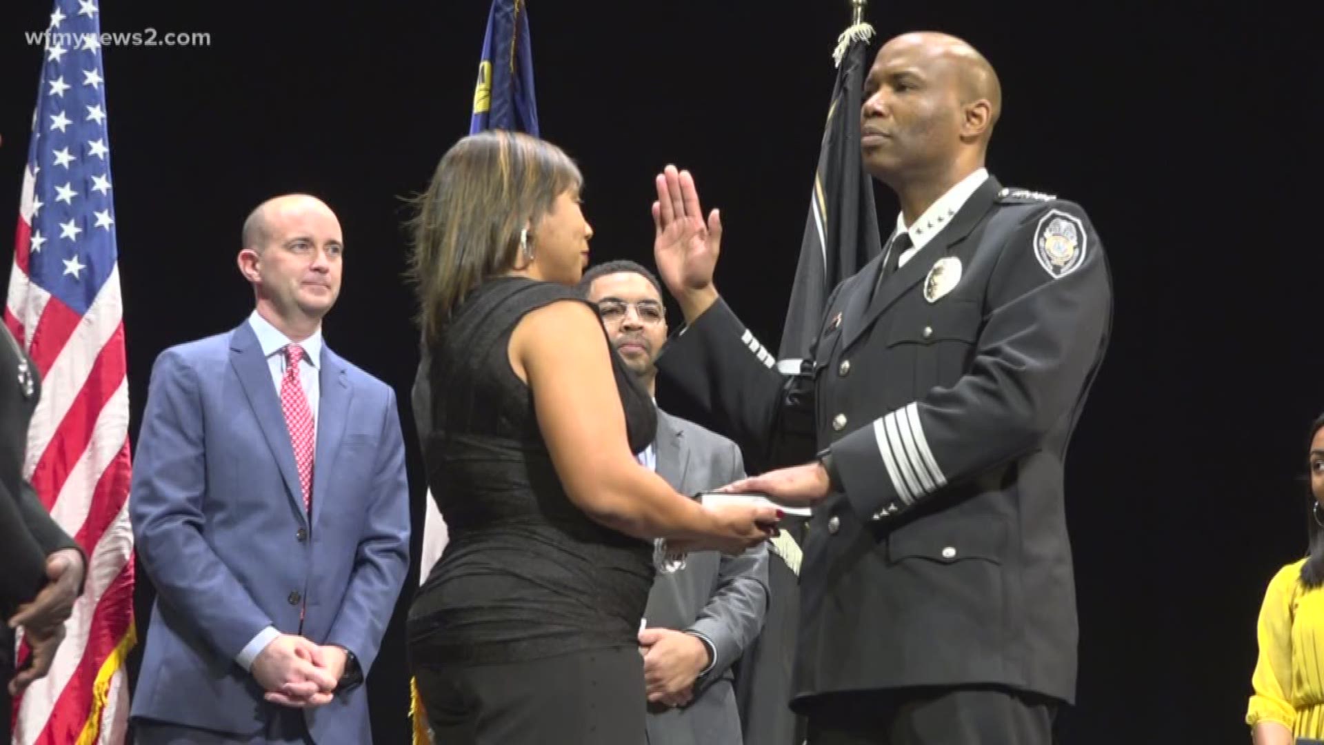 James was sworn in as the 23rd police chief of Greensboro on Friday.