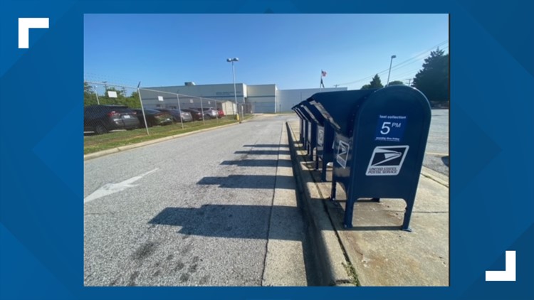 It's baaacckkk! The USPS reinstalled blue mailboxes to allow for drive-thru mail drop-off