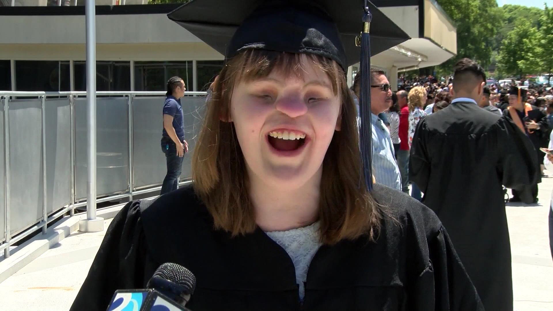 Cassidy Hooper is one of only a few people in the world born with no eyes and no nose. She's now 22 and just graduated from Central Piedmont Community College with an Associates of Arts degree.