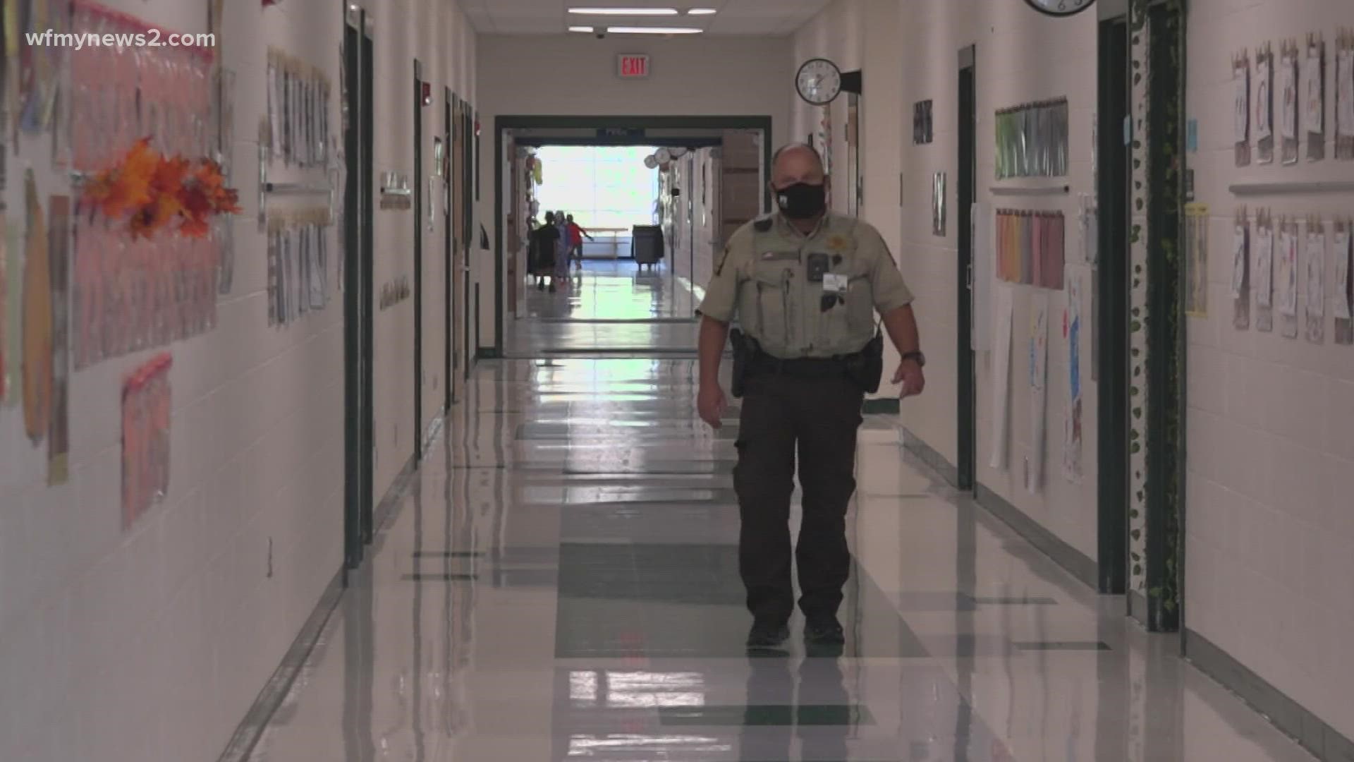 School resource officers have a daily routine to make sure students are safe in Triad elementary, middle and high schools.