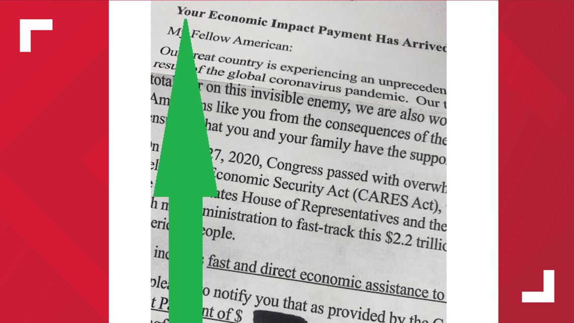 Why am I getting this stimulus letter from the President? | wfmynews2.com