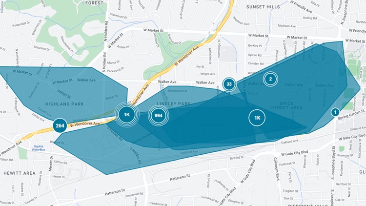 Majority of Greensboro outages resolved, according to Duke Energy