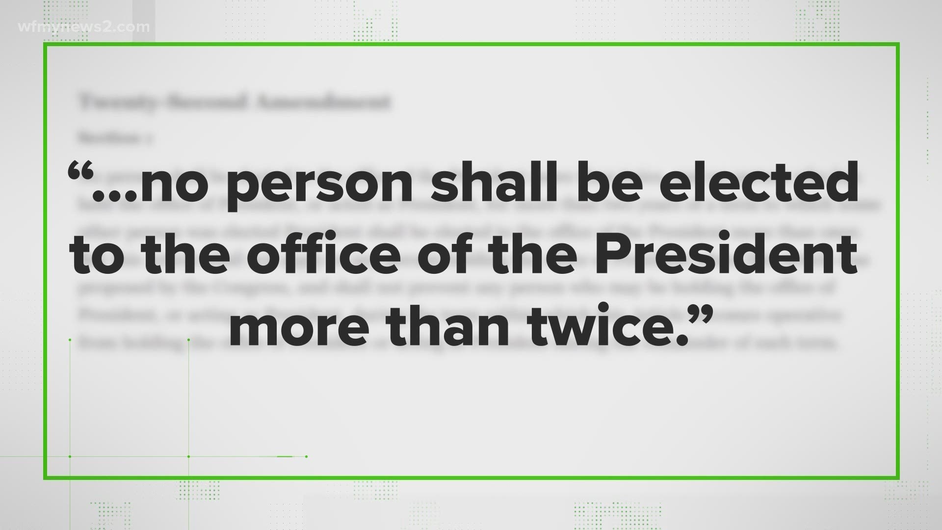 A viral claim argues that if the president loses that he'll run again in 2024. Is that true?