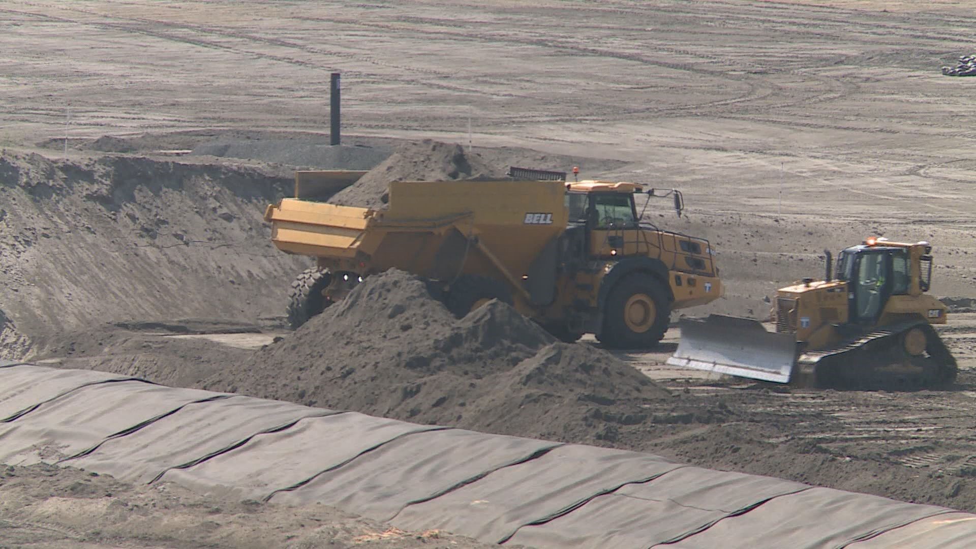 WFMY News 2’s Daniel Crews got a look at the landfill stemming from a 2014 Duke Energy coal ash spill.