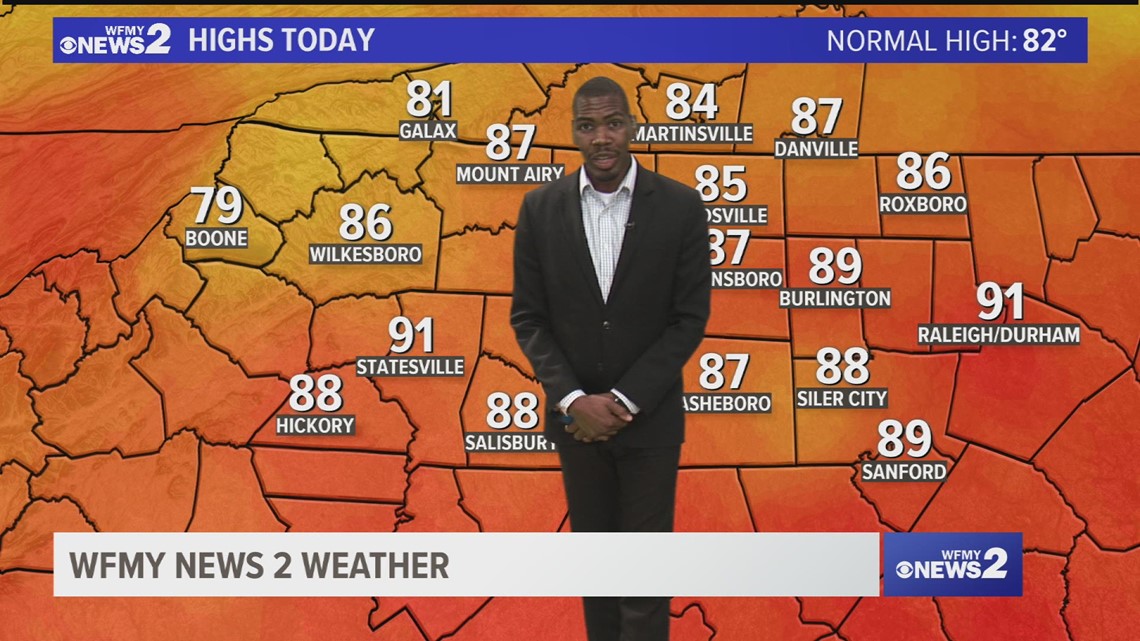 Terran Kirksey's Saturday Afternoon Weather Update | wfmynews2.com