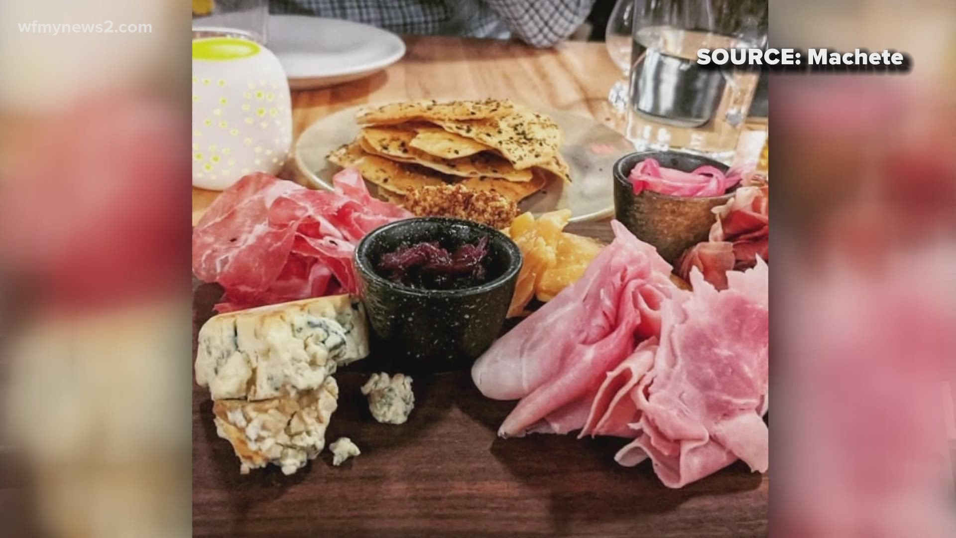 The modernstyle menu of Machete in Greensboro