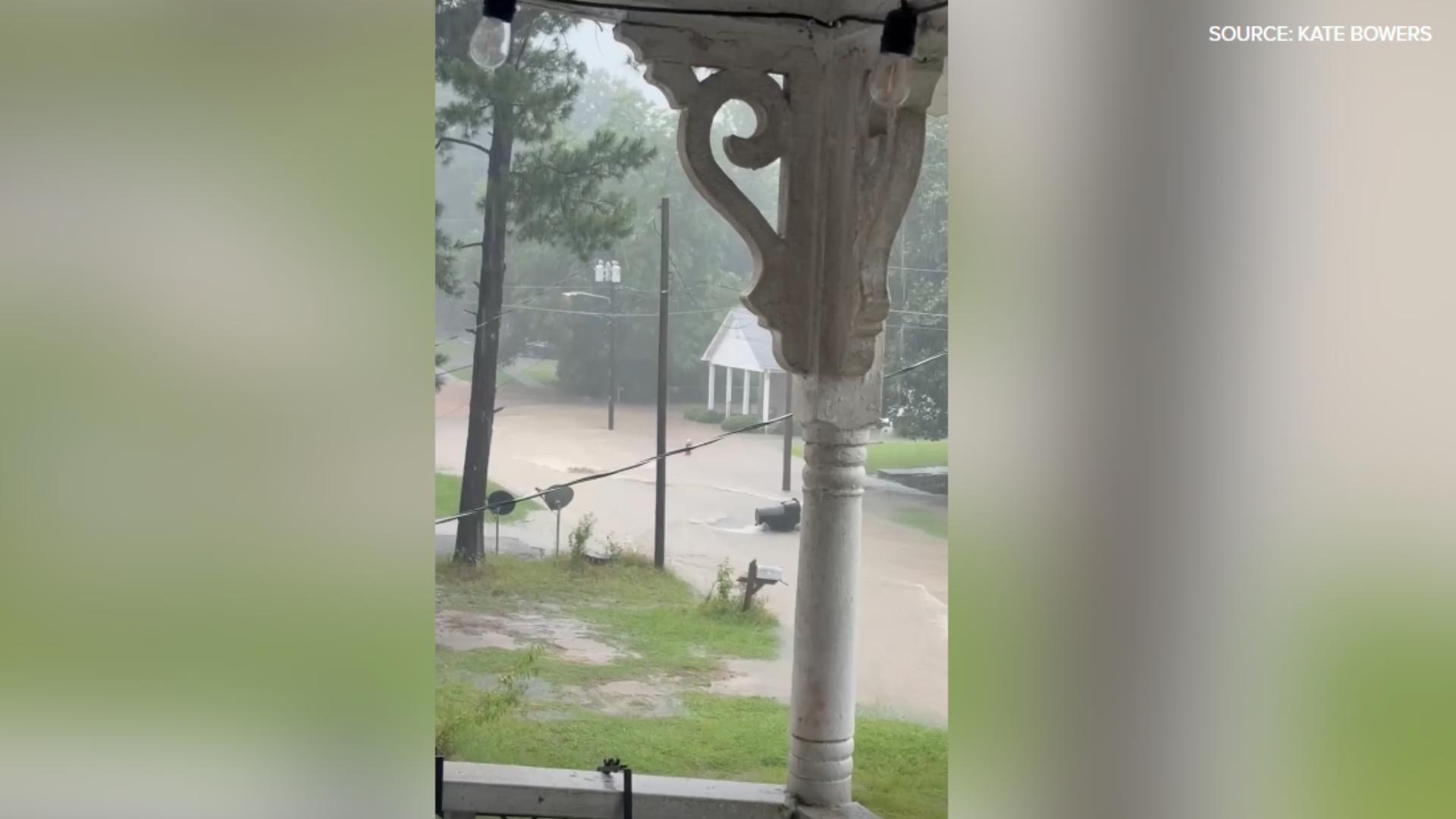 A viewer captured a video of heavy flooding in Burlington (Source: Kate Bowers).