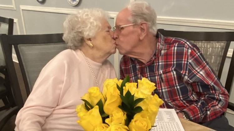 Man celebrates 66 years of marriage with his wife
