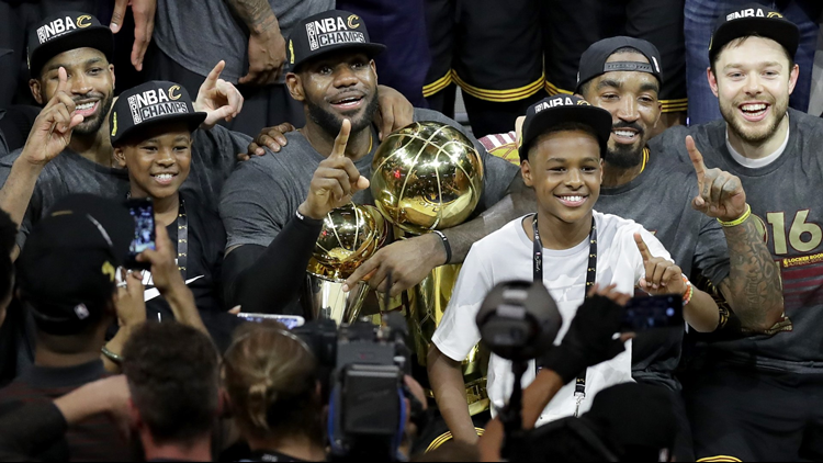 LeBron James says being on same court as son would be greatest achievement of his NBA career