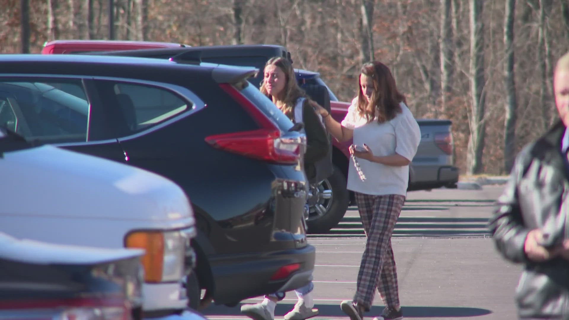 The charter bus was transporting students from the Tuscarawas Valley Local School District in eastern Ohio. There were a total of 57 people onboard.