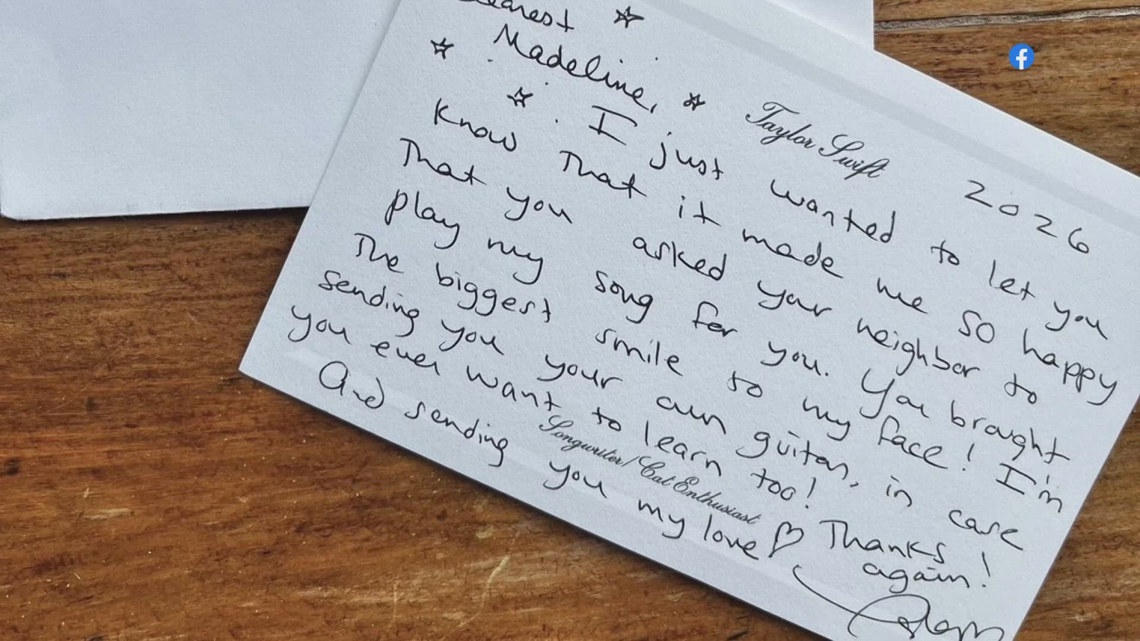 'I started screaming': Ohio girl's viral paper airplane note to neighbor catches Taylor Swift's attention