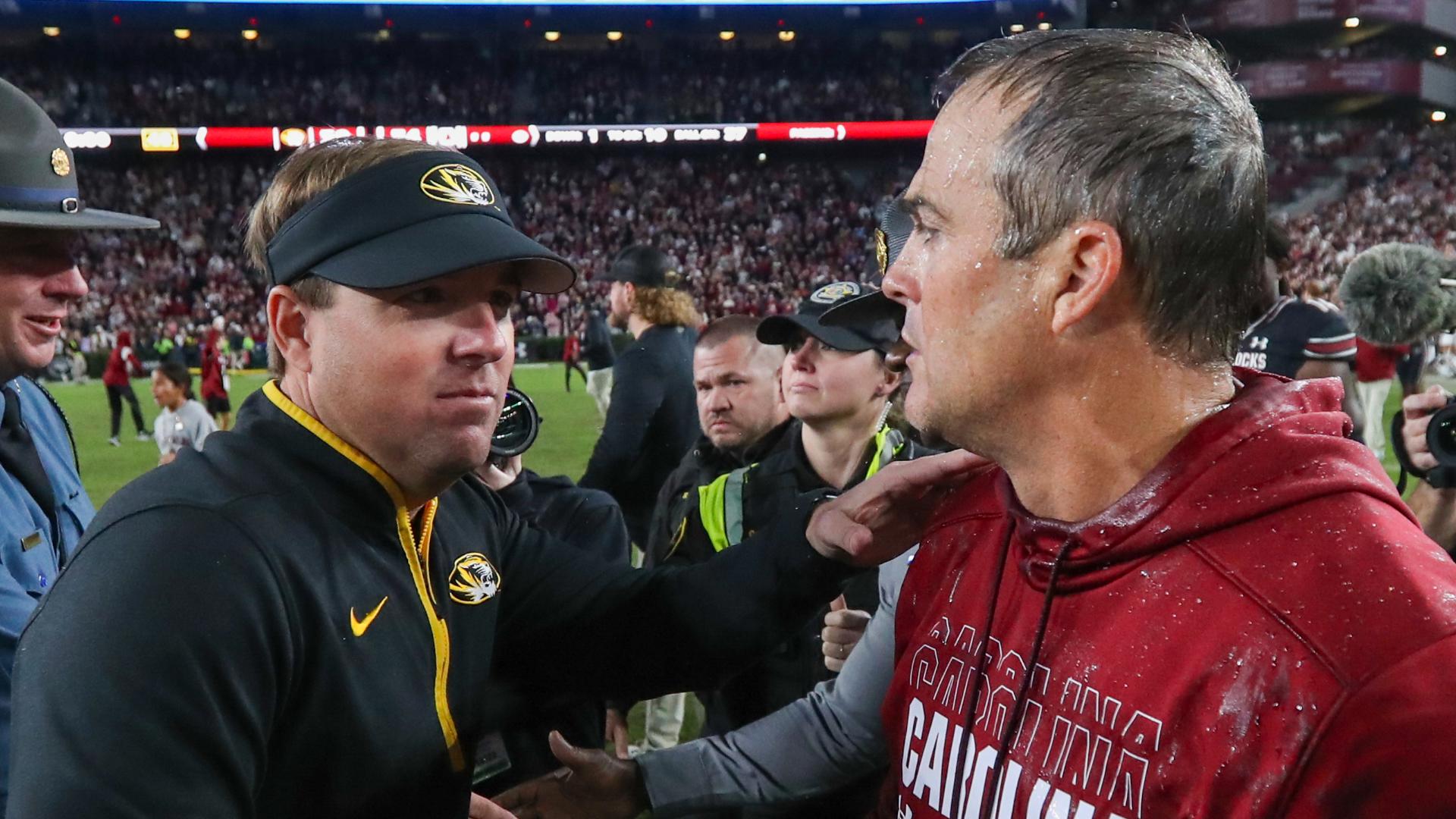 The Mayor's Cup is in possession of Shane Beamer after the Gamecocks defeated Missouri 34-30