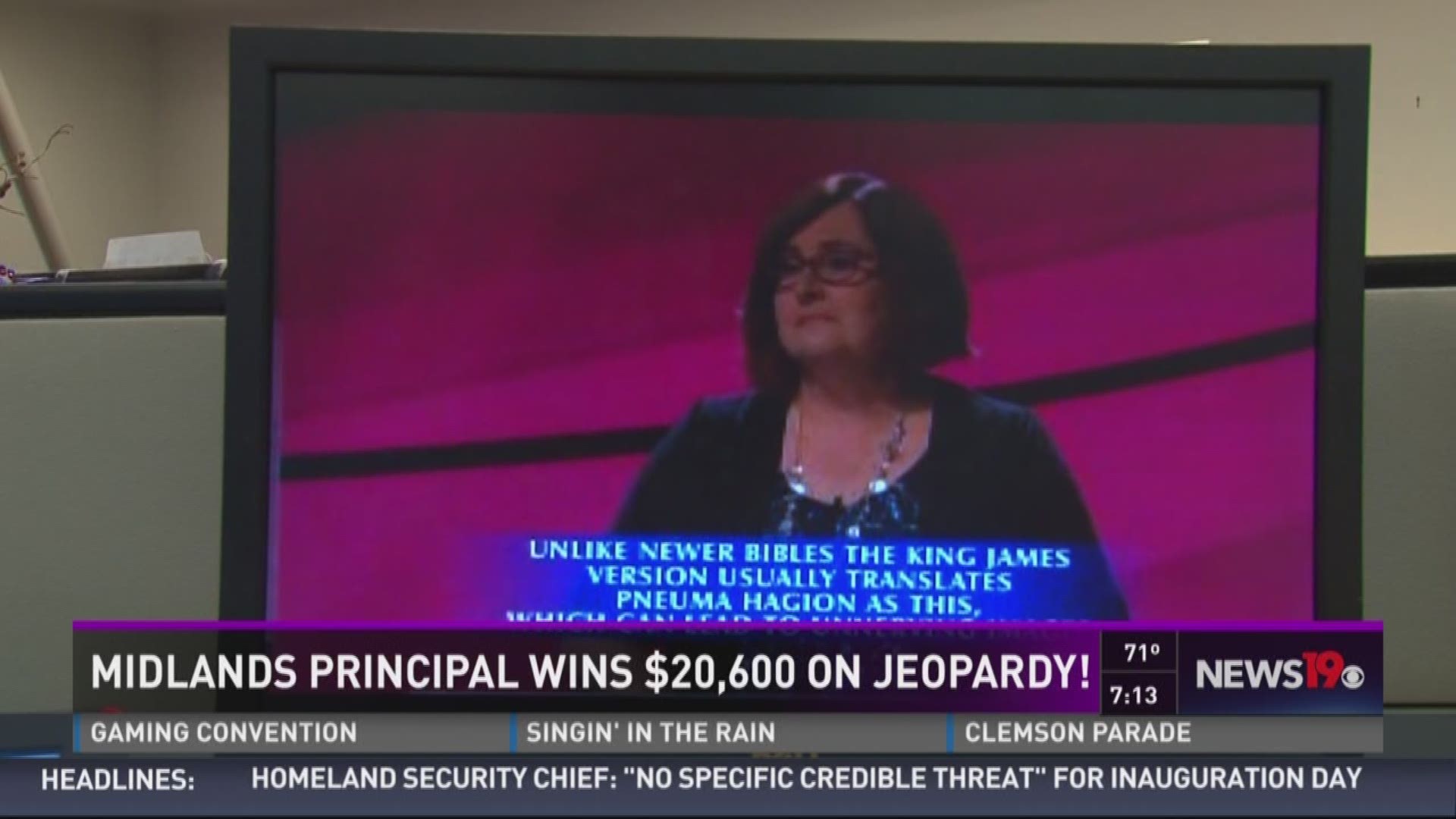 Midlands principal, Cheryl Slager,  wins over $20K on Jeopardy 