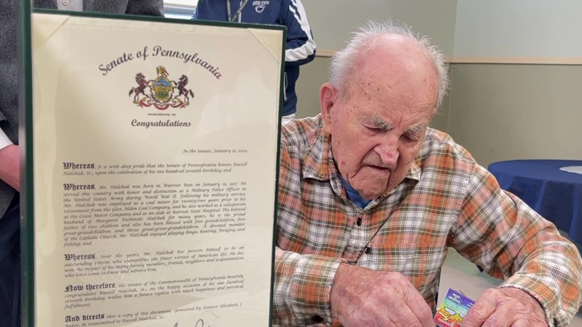 Pennsylvania veteran celebrates 107th birthday - Vimarsana News