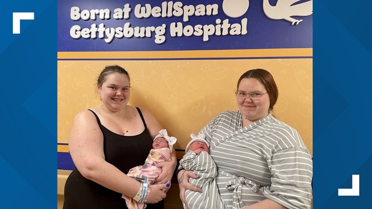 Twins deliver their babies on the same day