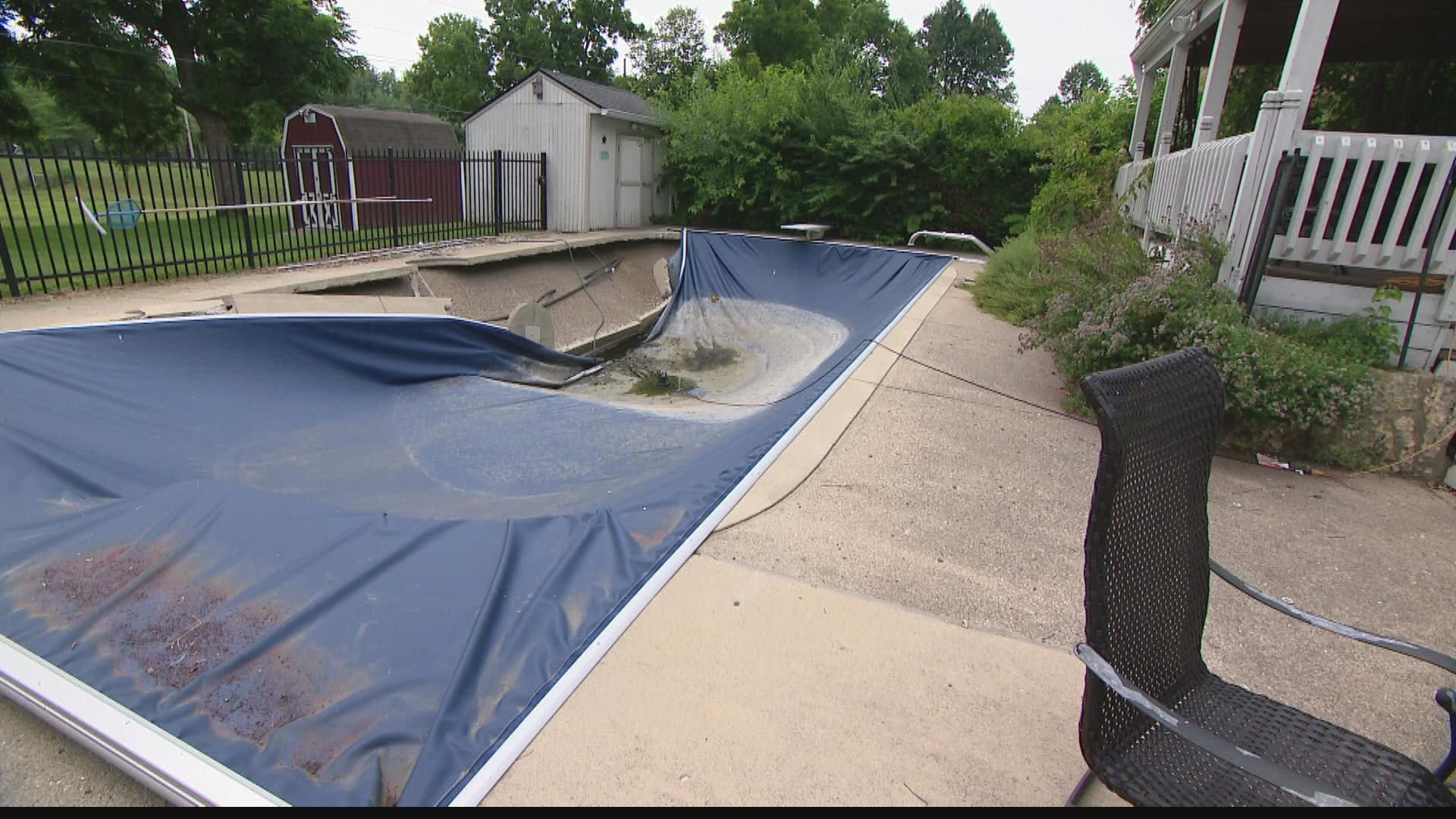 Kitty Smith spent one summer in her new dream backyard before tragedy struck, turning her swimming pool into a pile of rubble.