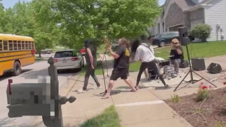 'School's out!' | Indianapolis dad rocks Alice Cooper to embarrass son on last day of school