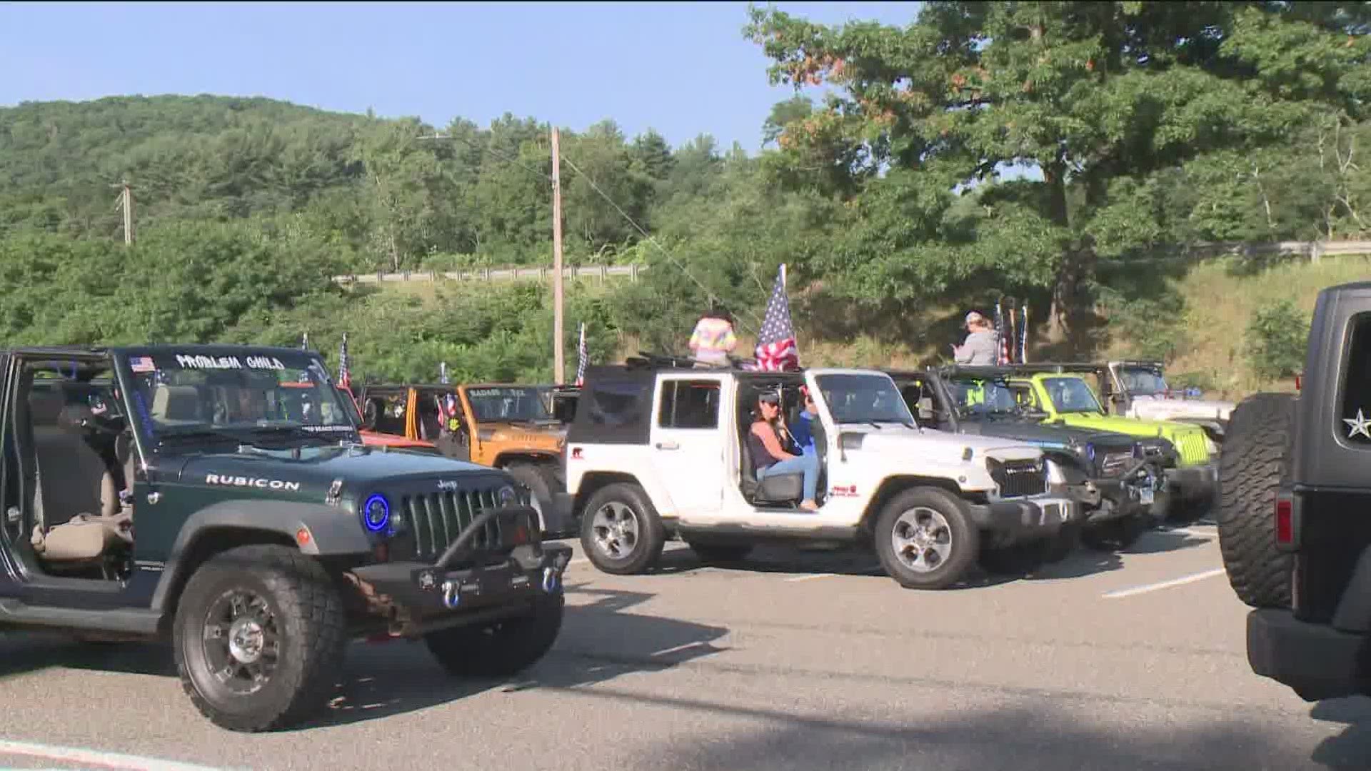 Drivers are meeting up at a Torrington commuter lot Saturday morning before rolling out to drive by 95-year-old John Mastrocola!