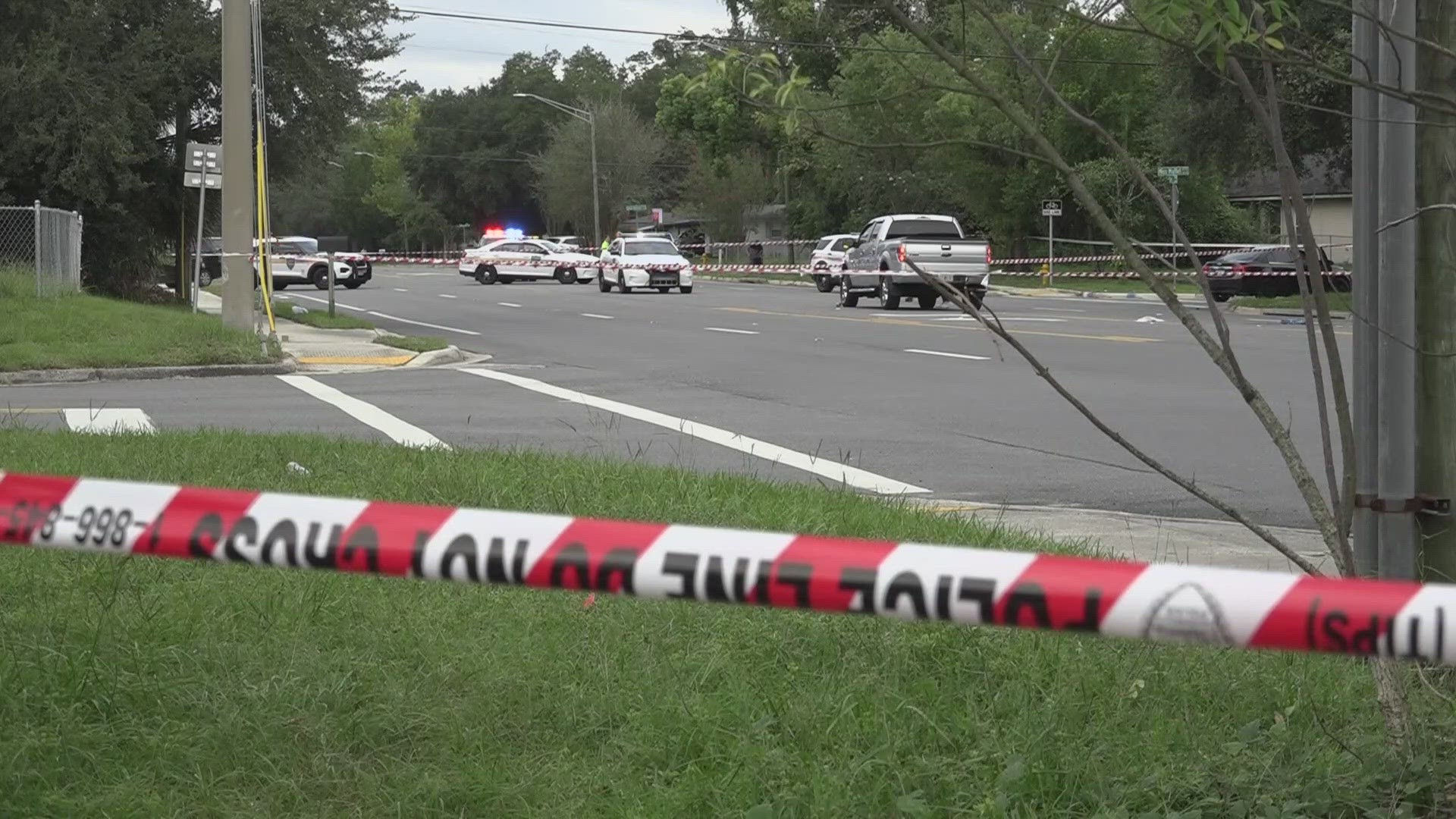 JSO says at approximately 7 a.m., the 12-year-old boy and his brother were being chased by the dog on Lane Avenue South when the 12-year-old was hit by a Chevrolet.
