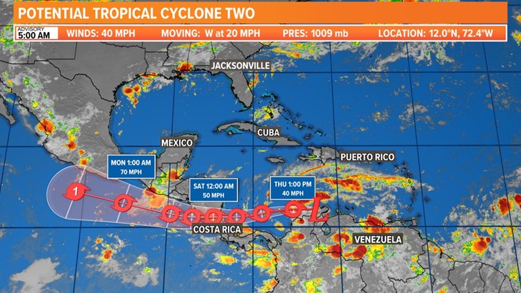 TROPICS: Bonnie expected to form later Thursday; no threats to the First Coast