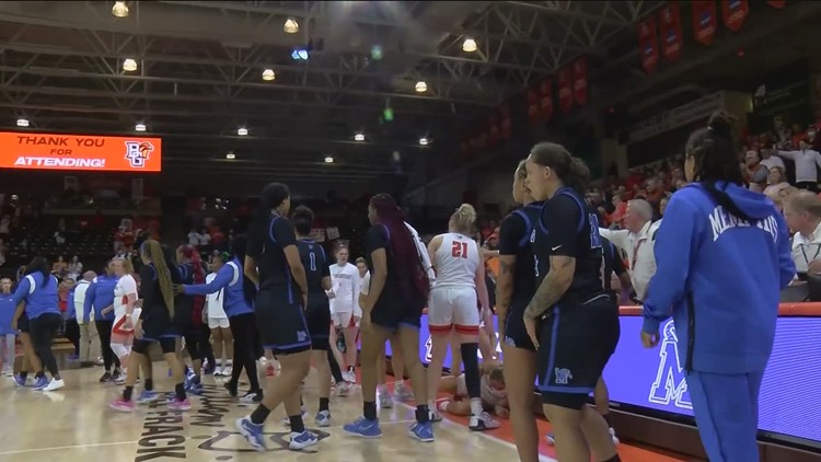 Memphis basketball player charged after throwing punch following WNIT game against Bowling Green