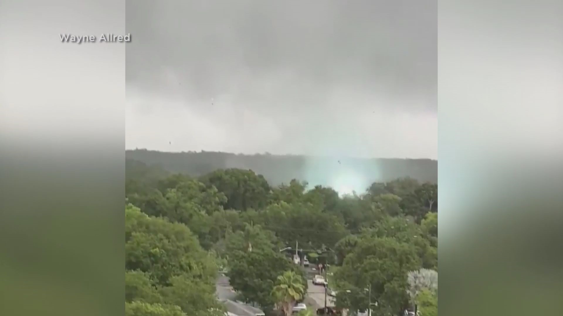 A tornado moved through parts of downtown Orlando on Saturday, June 6, resulting in power flashes.