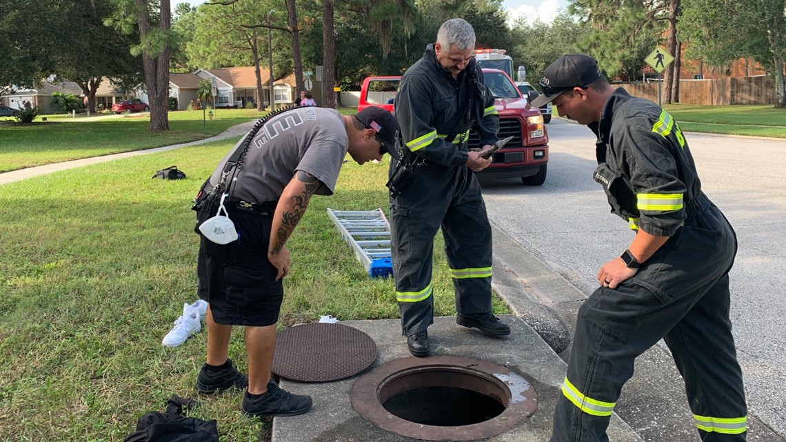 Teen gets stuck in storm drain trying to rescue phone