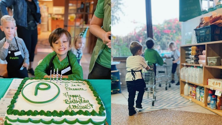 Family recreates Publix store for 5-year-old's birthday party