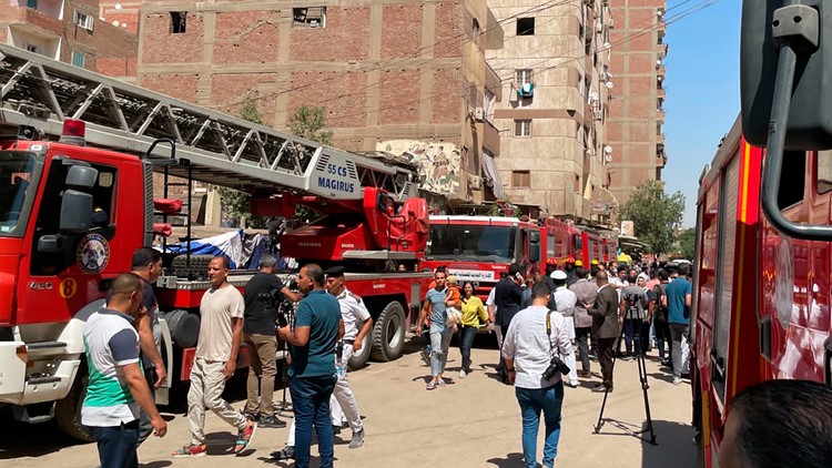 Officials: 41 killed, 14 hurt after fire at a church in Egypt