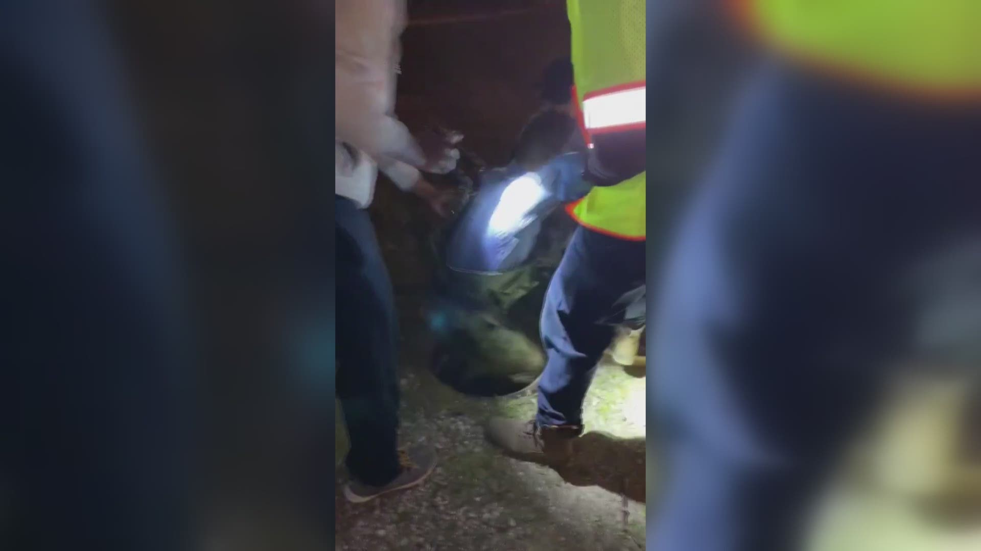 After two hours of searching at least a half mile’s worth of manholes, HRA officers retrieved Prince from the sewer and reunited him with his owners.