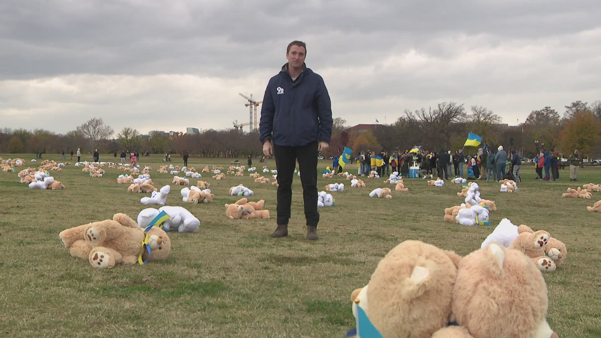 After Friday’s ceremony, most of these teddy bears are headed to Ukraine to help comfort children in orphanages and hospitals.